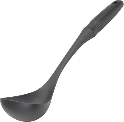 Touch Ladle Nylon Heat-Safe Serving and Cooking Spoon, Black