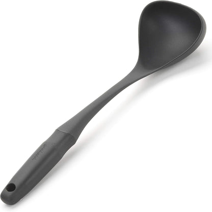 Touch Ladle Nylon Heat-Safe Serving and Cooking Spoon, Black