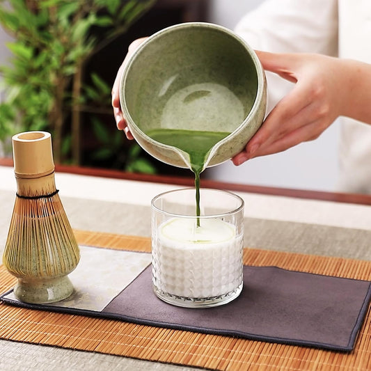 9-Piece Matcha Whisk Set, Complete Japanese Matcha Kit Tools with Ceramic Bowl, Bamboo Whisk & Scoops, Tea Ceremony Set in Elegant Gift Box, Mother’s Day Gift for Women (Matcha Green)