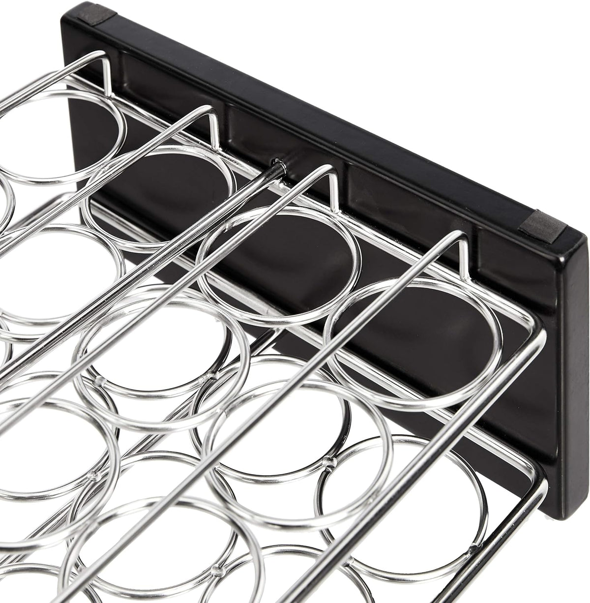 20 Jars Spice Rack Organizer, Space-Saving Kitchen Organizer with Glass Spice Jars, Sturdy, Silver