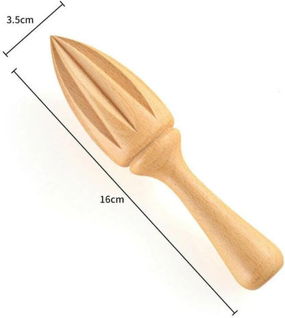 Wooden Citrus Juicer - Manual Handheld Lemon Orange Reamer with Ergonomic Grip, Durable Fruit Squeezer Tool for Home/Bar/Cafe Use, Portable Kitchen Accessories for Juicing Limes and Citrus Fruits
