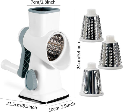 Rotary Cheese Grater Multi-Purpose Stainless Steel Cheese Shredder