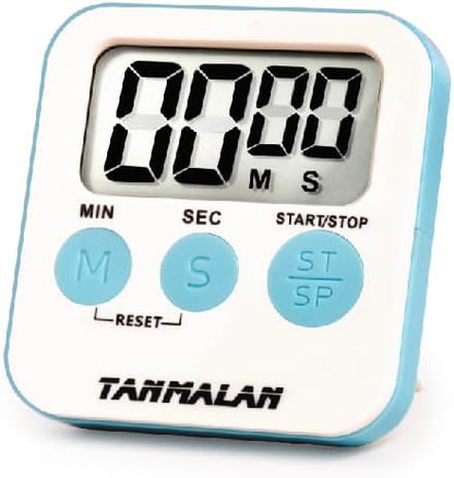Kitchen Timer for Cooking Loud Alarm, Large Display, Auto Memory Loud Alarm, Large Display,Big Button，for Kids for Teacher Classroom Must Haves,Count Down-up,Easy to use (6.0-Grey)