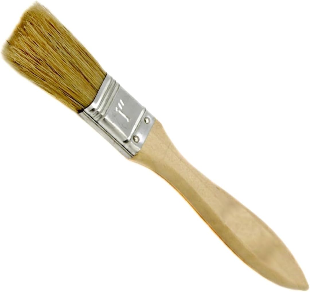 Wood Handle Pastry Brush – 7.5” Natural Bristle Basting Brush for Baking, Glazing & BBQ – Soft Bristles for Even Coating – Perfect for Pastries, Meats & Sauces