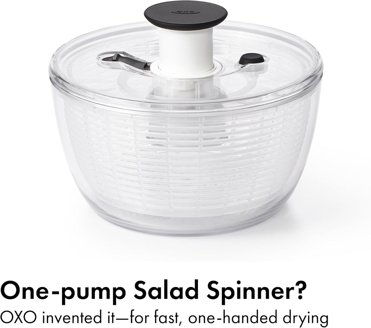 Good Grips Glass Salad Spinner, Large 6.22-Qt, Lettuce & Fruit Washer