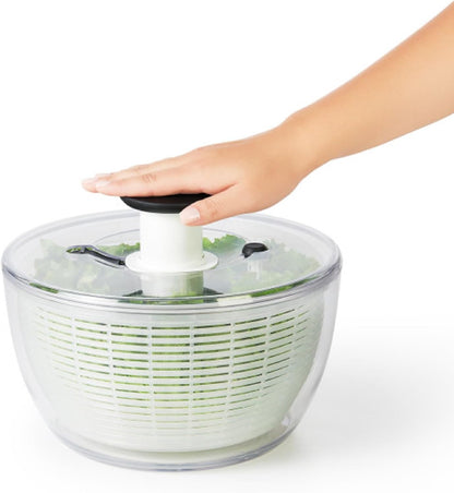 Good Grips Glass Salad Spinner, Large 6.22-Qt, Lettuce & Fruit Washer