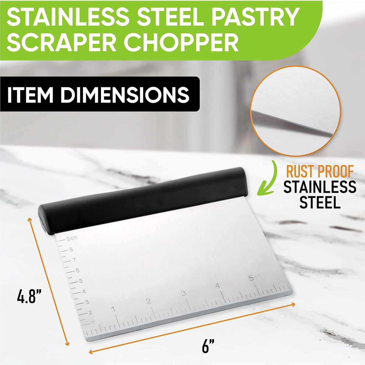 Stainless Steel Dough Blender and Pastry Cutter & Heavy Duty Can Opener with Magnetic Lid Remover - 2 Product Bundle - Black