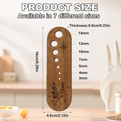 Wooden Vegetable Leaf Separator, Includes Cleaning Brush Pottery Herb Stripper Tool Supplies, Fun Kitchen Gadgets, Exquisite Herb Stripper Bowl Gifts for The Kitchen