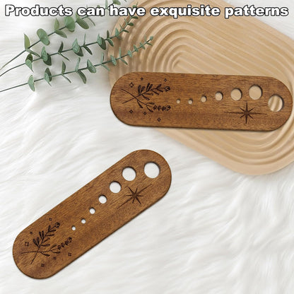 Wooden Vegetable Leaf Separator, Includes Cleaning Brush Pottery Herb Stripper Tool Supplies, Fun Kitchen Gadgets, Exquisite Herb Stripper Bowl Gifts for The Kitchen