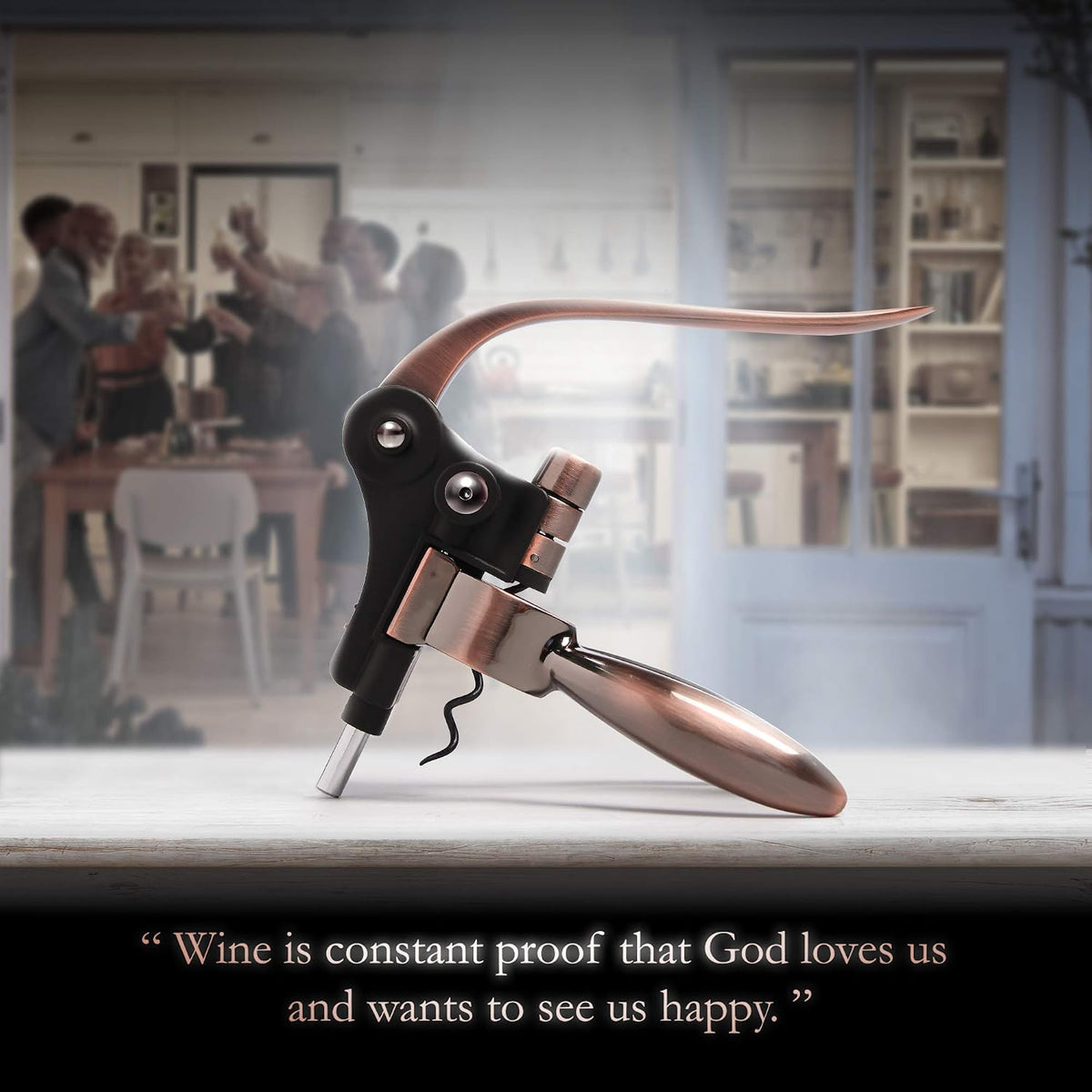 Wine Bottle Opener Corkscrew Set – [2024 upgraded, does NOT break!] Including Foil Cutter, Bottle Stopper, Opener Stand and Extra Spiral - corkscrews wine opener set- wine opener kit
