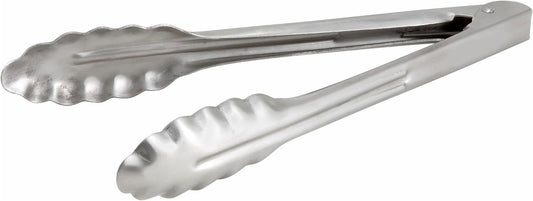 Coiled Spring Extra Heavyweight Stainless Steel Utility Tong, 9-Inch
