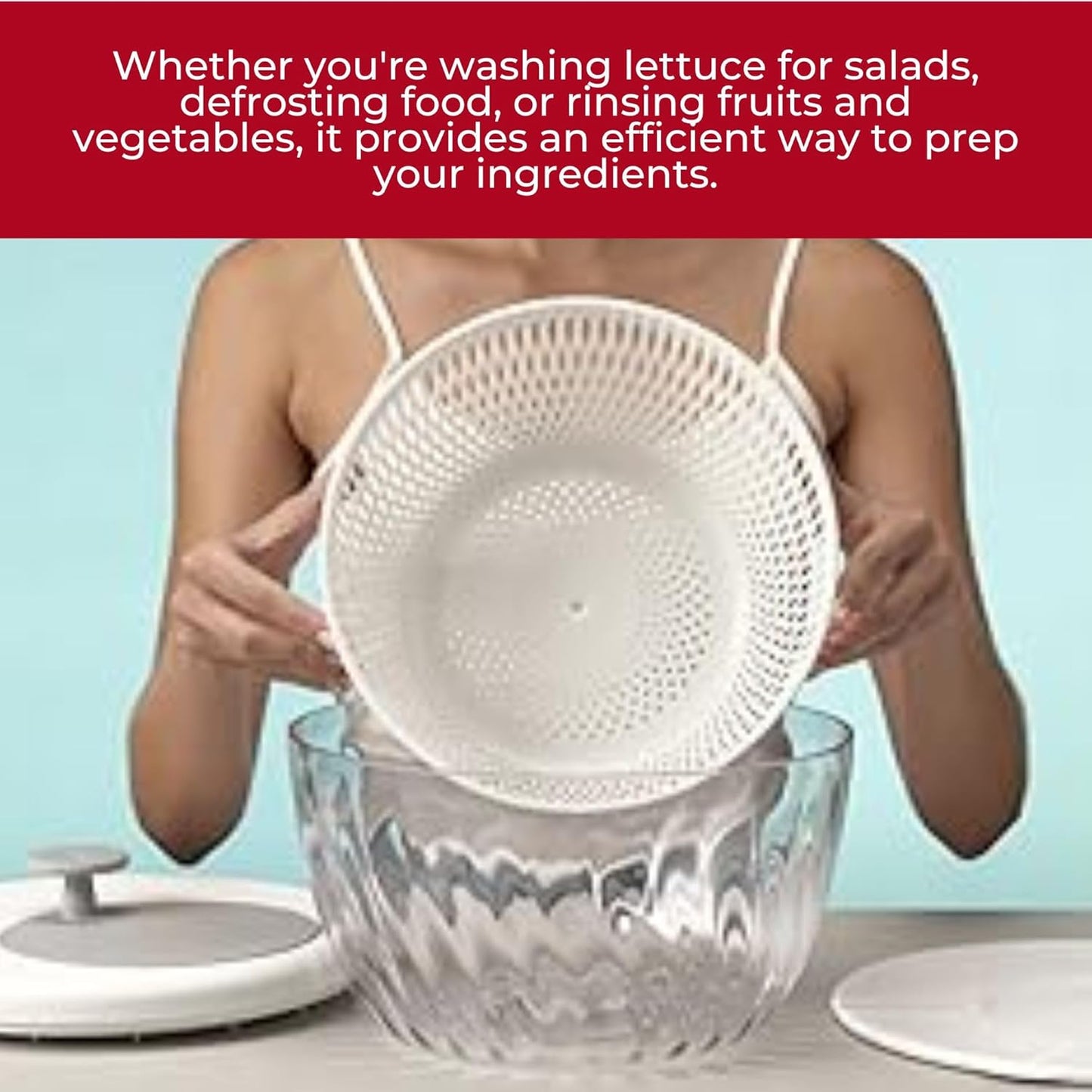 Salad Spinner, Acid Yellow, One Size