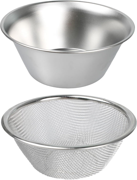 1 Pack Berry Baskets, Mini Strainer Stainless Steel Can Colander, Small Container for Berries/Strawberry/Grape/Cherry