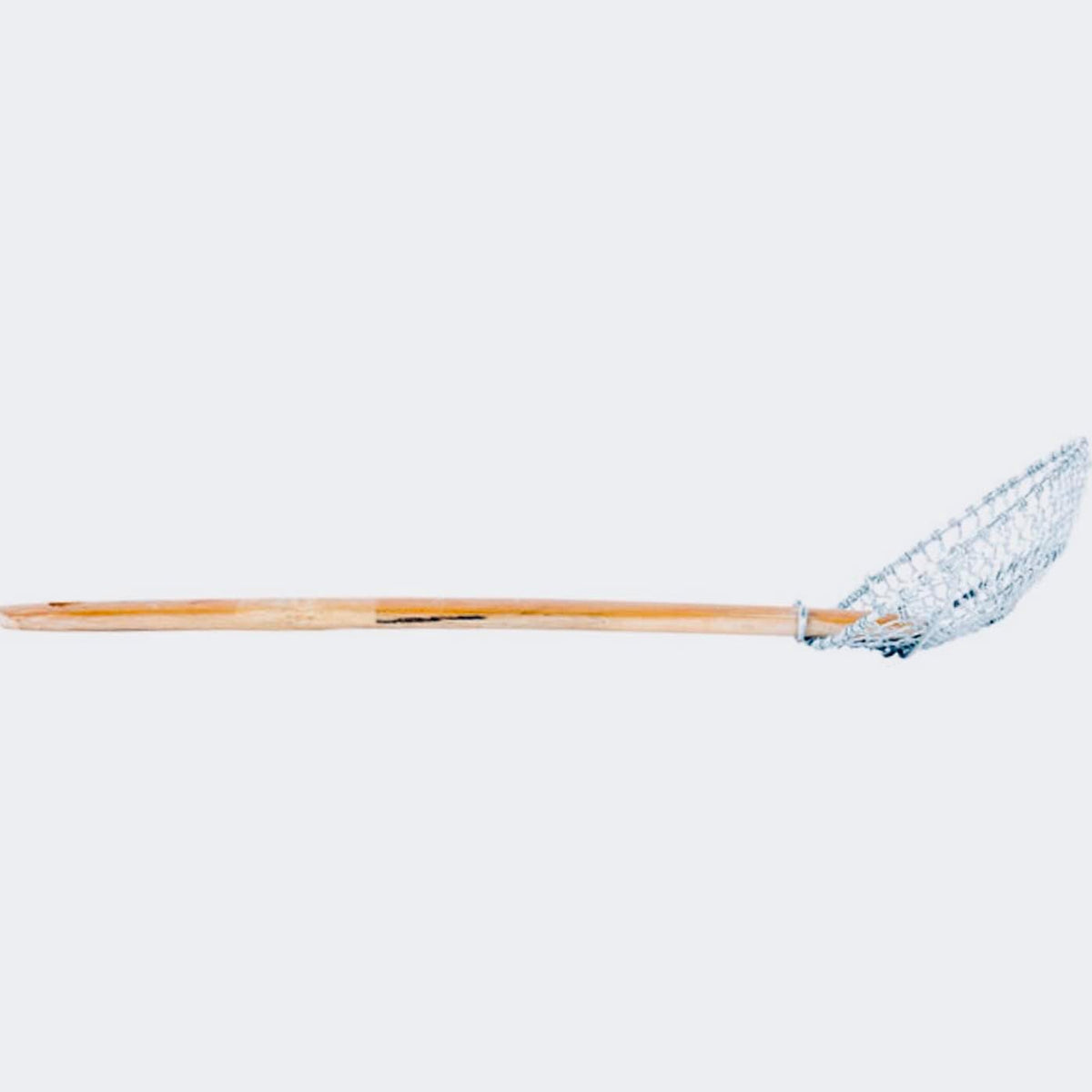 8-Inch Galvanized Steel Spider Strainer – Fine Mesh Skimmer with Natural Bamboo Handle for Cooking & Frying Ideal for Home & Professional Kitchens
