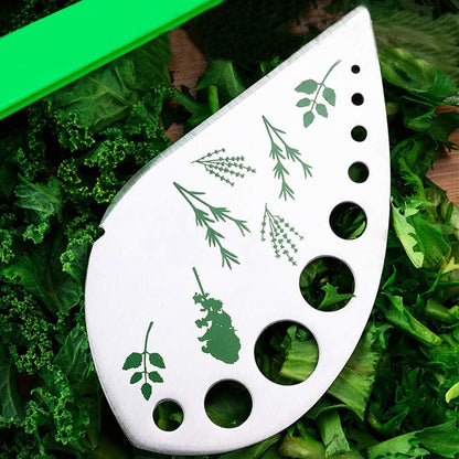 3 Pack Stainless Steel Herb Cutter Stripper, 9 Holes Kitchen Leaf Herb Stripper, 2 in 1 Design Herb Stripper Tool, Herb Leaf Stripping Tool Metal Herb Pealer Remover