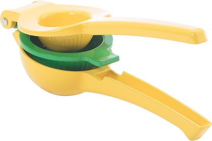 Combo Citrus Press- Aluminum Manual Citrus Juicer w/Non-Stick Coating, Ideal Hand Juicer, this Citrus Squeezer is a Great Addition to Your Kitchen Accessories, Yellow