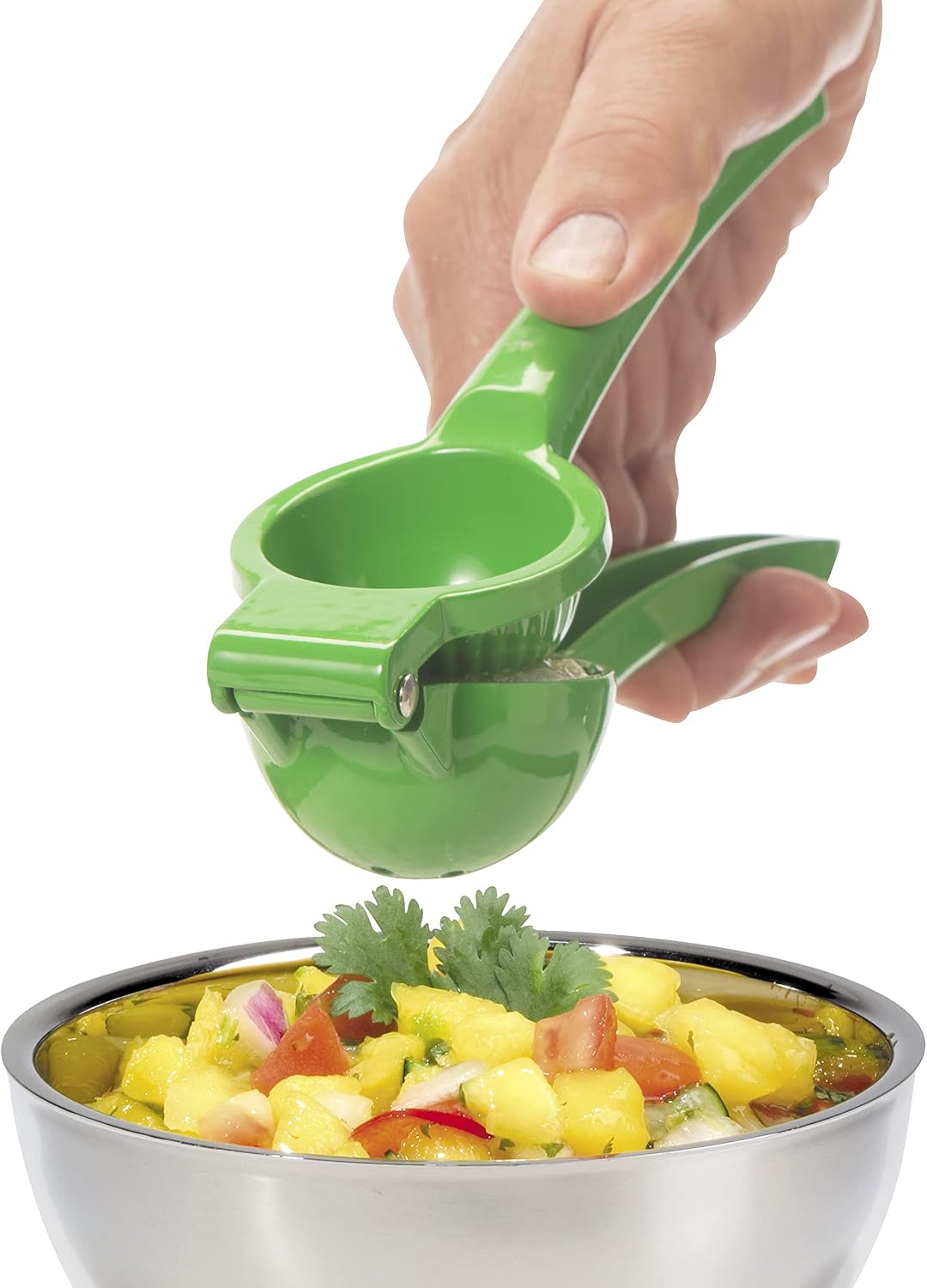 Combo Citrus Press- Aluminum Manual Citrus Juicer w/Non-Stick Coating, Ideal Hand Juicer, this Citrus Squeezer is a Great Addition to Your Kitchen Accessories, Yellow