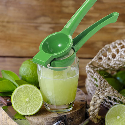 Combo Citrus Press- Aluminum Manual Citrus Juicer w/Non-Stick Coating, Ideal Hand Juicer, this Citrus Squeezer is a Great Addition to Your Kitchen Accessories, Yellow