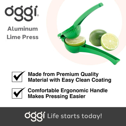 Combo Citrus Press- Aluminum Manual Citrus Juicer w/Non-Stick Coating, Ideal Hand Juicer, this Citrus Squeezer is a Great Addition to Your Kitchen Accessories, Yellow