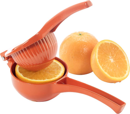 Combo Citrus Press- Aluminum Manual Citrus Juicer w/Non-Stick Coating, Ideal Hand Juicer, this Citrus Squeezer is a Great Addition to Your Kitchen Accessories, Yellow