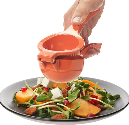 Combo Citrus Press- Aluminum Manual Citrus Juicer w/Non-Stick Coating, Ideal Hand Juicer, this Citrus Squeezer is a Great Addition to Your Kitchen Accessories, Yellow