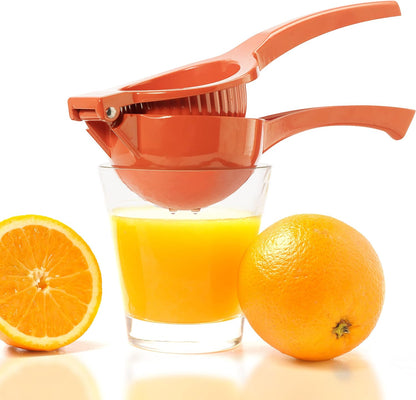 Combo Citrus Press- Aluminum Manual Citrus Juicer w/Non-Stick Coating, Ideal Hand Juicer, this Citrus Squeezer is a Great Addition to Your Kitchen Accessories, Yellow
