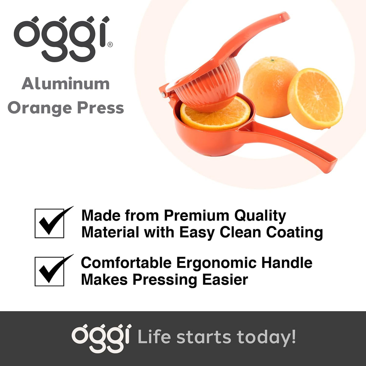 Combo Citrus Press- Aluminum Manual Citrus Juicer w/Non-Stick Coating, Ideal Hand Juicer, this Citrus Squeezer is a Great Addition to Your Kitchen Accessories, Yellow