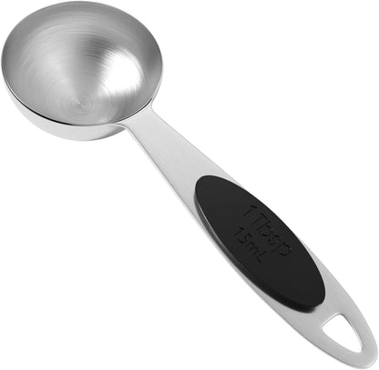1PCS 1Tbsp Magnetic Measuring Spoon,Made of 18/8 (304) Stainless Steel | Accurate Measurement, Stackable, Food- Grade, Dishwasher-Safe, Metal Kitchen Gadgets Essentials