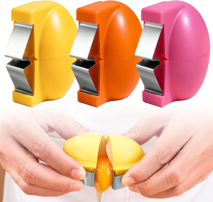 Egg Shell Opener 3 Pack, 2026 Upgraded Egg Cracker Tool for Raw Eggs | Stainless Steel Egg Topper Cutter, Egg Separator & Egg Peeler Kitchen Gadget for Home Cooking Baking