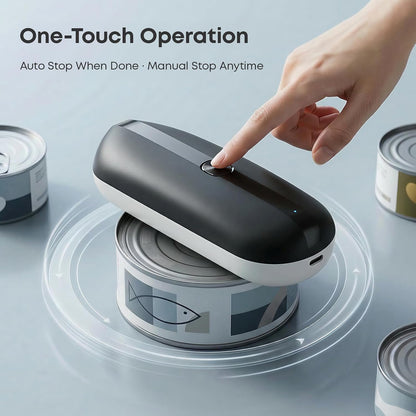 Electric Can Opener, Rechargeable Automatic Smooth Edge,One-Touch Auto Stop