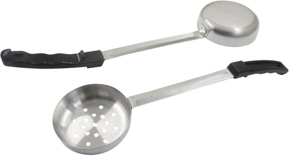 4 Pcs Portion Control Serving Spoons Ladle Scoops, Food Measuring Ladle Utensils Proportion Manage Slotted and Unslotted Scoops for Weight Loss(Blue, 8oz)
