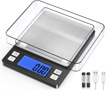 0.01g Small Digital Gram Scale, Upgraded 1kg Jewelry Scale