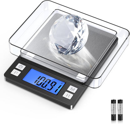 0.01g Small Digital Gram Scale, Upgraded 1kg Jewelry Scale