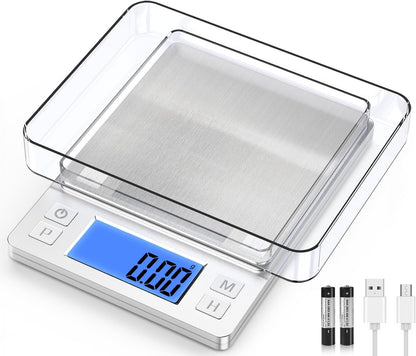 0.01g Small Digital Gram Scale, Upgraded 1kg Jewelry Scale
