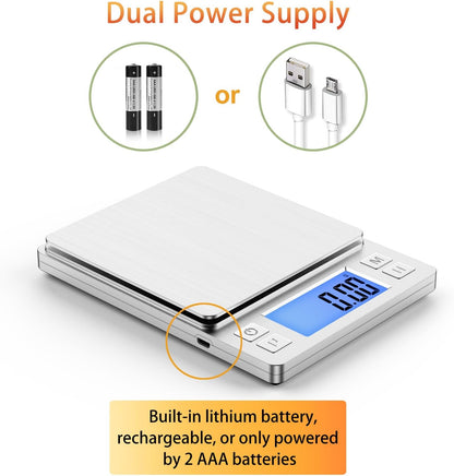 0.01g Small Digital Gram Scale, Upgraded 1kg Jewelry Scale
