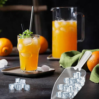 6 PCS Clear Plastic Ice Scoop(7.6 Inch) for Freezer Food Coffee Popcom Flour Dry Goods Simple Mini Ice Cube Shovel Scoopers Laundry Spoons Freezer Bucket Bin Containers Maker Machine Kitchen Pick