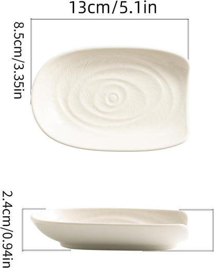Ceramic Spoon Rest, 5" Utensil Holder for Stove Top & Counter | Compact design fits spoons, spatulas, ladles, tongs, and coffee stirrers while saving counter and drawer space