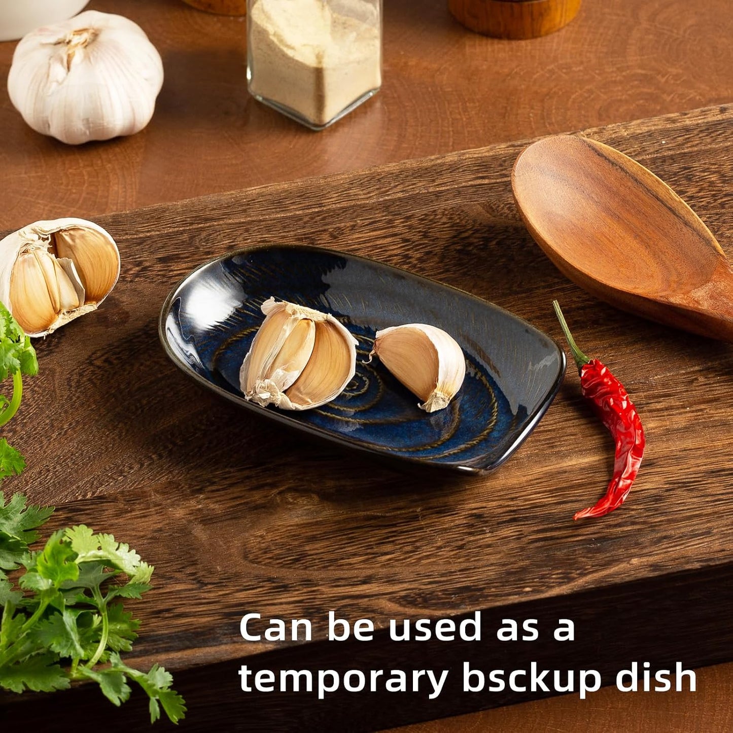 Ceramic Spoon Rest, 5" Utensil Holder for Stove Top & Counter | Compact design fits spoons, spatulas, ladles, tongs, and coffee stirrers while saving counter and drawer space
