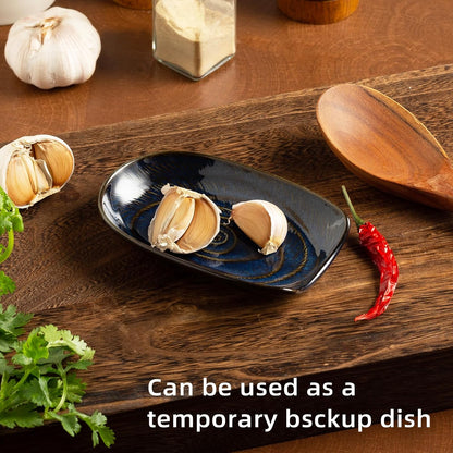 Ceramic Spoon Rest, 5" Utensil Holder for Stove Top & Counter | Compact design fits spoons, spatulas, ladles, tongs, and coffee stirrers while saving counter and drawer space