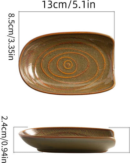 Ceramic Spoon Rest, 5" Utensil Holder for Stove Top & Counter | Compact design fits spoons, spatulas, ladles, tongs, and coffee stirrers while saving counter and drawer space