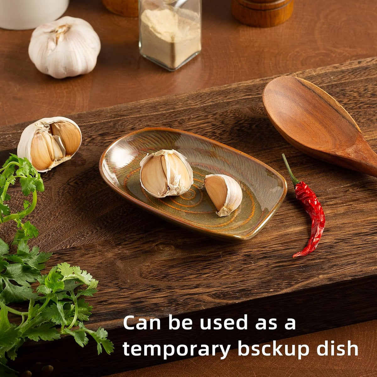 Ceramic Spoon Rest, 5" Utensil Holder for Stove Top & Counter | Compact design fits spoons, spatulas, ladles, tongs, and coffee stirrers while saving counter and drawer space