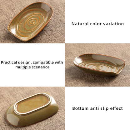 Ceramic Spoon Rest, 5" Utensil Holder for Stove Top & Counter | Compact design fits spoons, spatulas, ladles, tongs, and coffee stirrers while saving counter and drawer space