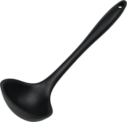 Premium Silicone Cooking Ladle, 11.25 inch, Red
