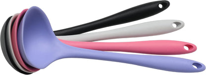 Premium Silicone Cooking Ladle, 11.25 inch, Red