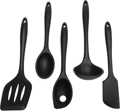 Premium Silicone Cooking Ladle, 11.25 inch, Red