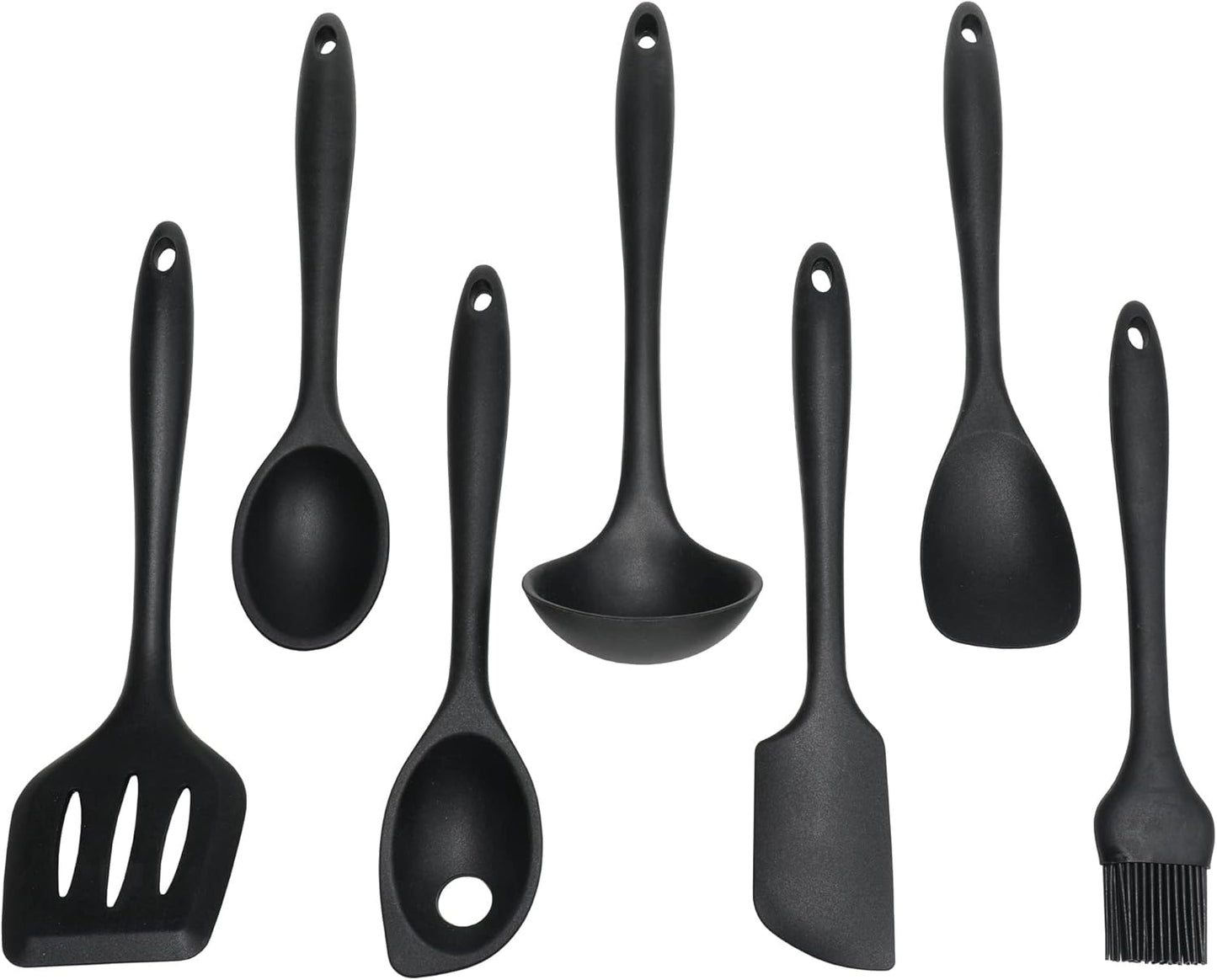 Premium Silicone Cooking Ladle, 11.25 inch, Red