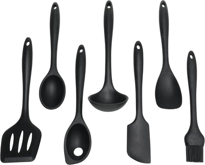 Premium Silicone Cooking Ladle, 11.25 inch, Red