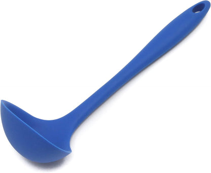 Premium Silicone Cooking Ladle, 11.25 inch, Red