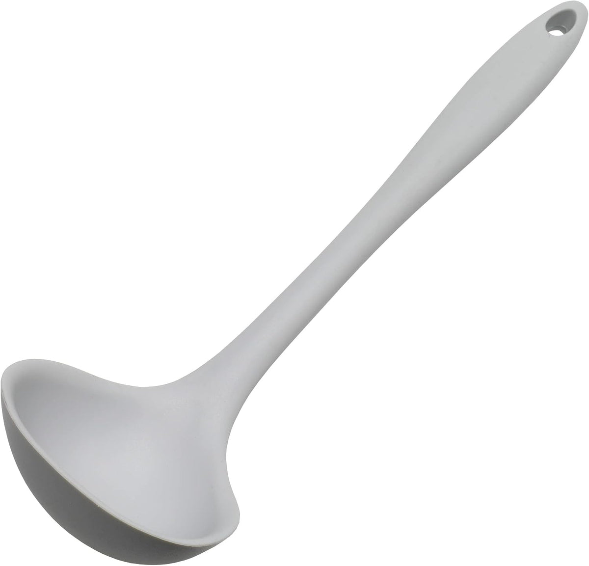 Premium Silicone Cooking Ladle, 11.25 inch, Red