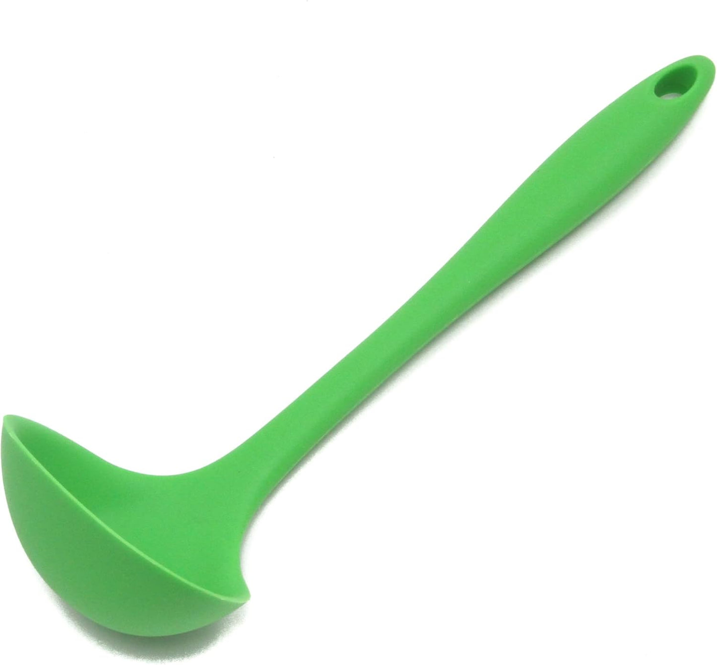 Premium Silicone Cooking Ladle, 11.25 inch, Red